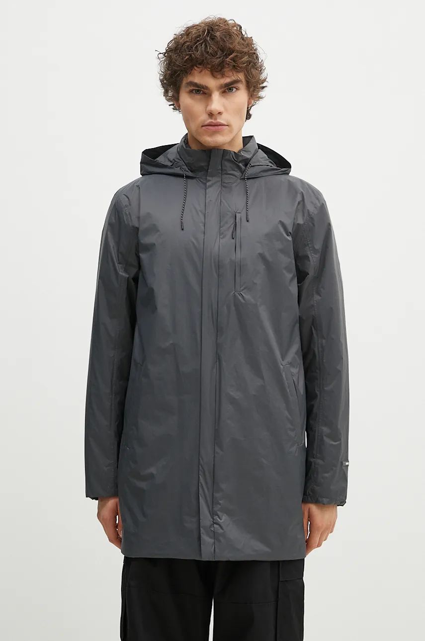 Парка Rains Padded Nylon Coat Сиво | 15480.SLATE, 0