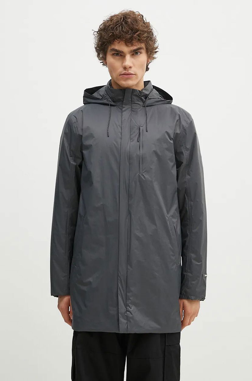 Парка Rains Padded Nylon Coat Сиво | 15480.SLATE