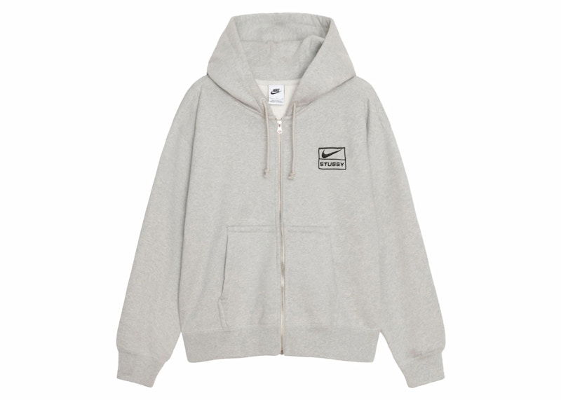 Суитчър Stüssy Stussy x Nike Fleece Zip Up Hoodie Сиво | FJ9182-050, 0