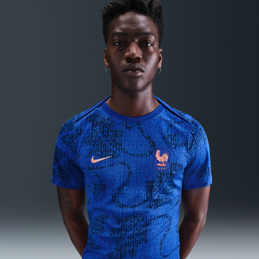 Фланелка Nike FFF Academy Pro Dri-FIT Pre-Match Short Sleeve Soccer Jersey Синьо | FZ9710-438, 2