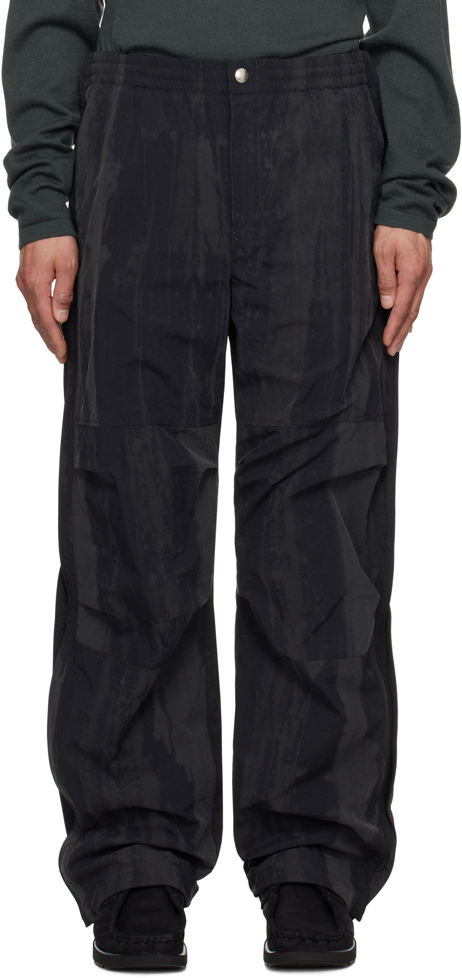 Панталони Solid Homme Solid Homme String Detail Trousers Черно | S251PT31, 0
