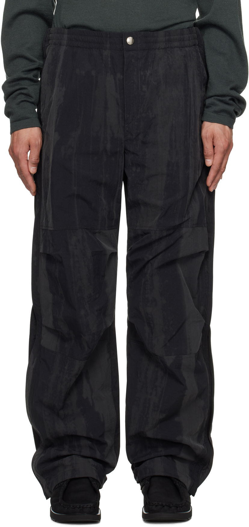 Панталони Solid Homme Solid Homme String Detail Trousers Черно | S251PT31