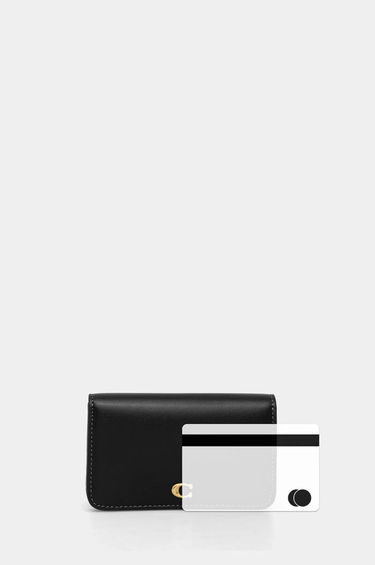 Портфейл Coach Leather Slim Fold Wallet Черно | CR990, 3