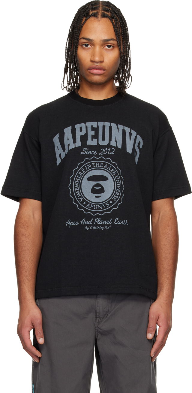 Reversible Moonface College T-shirt