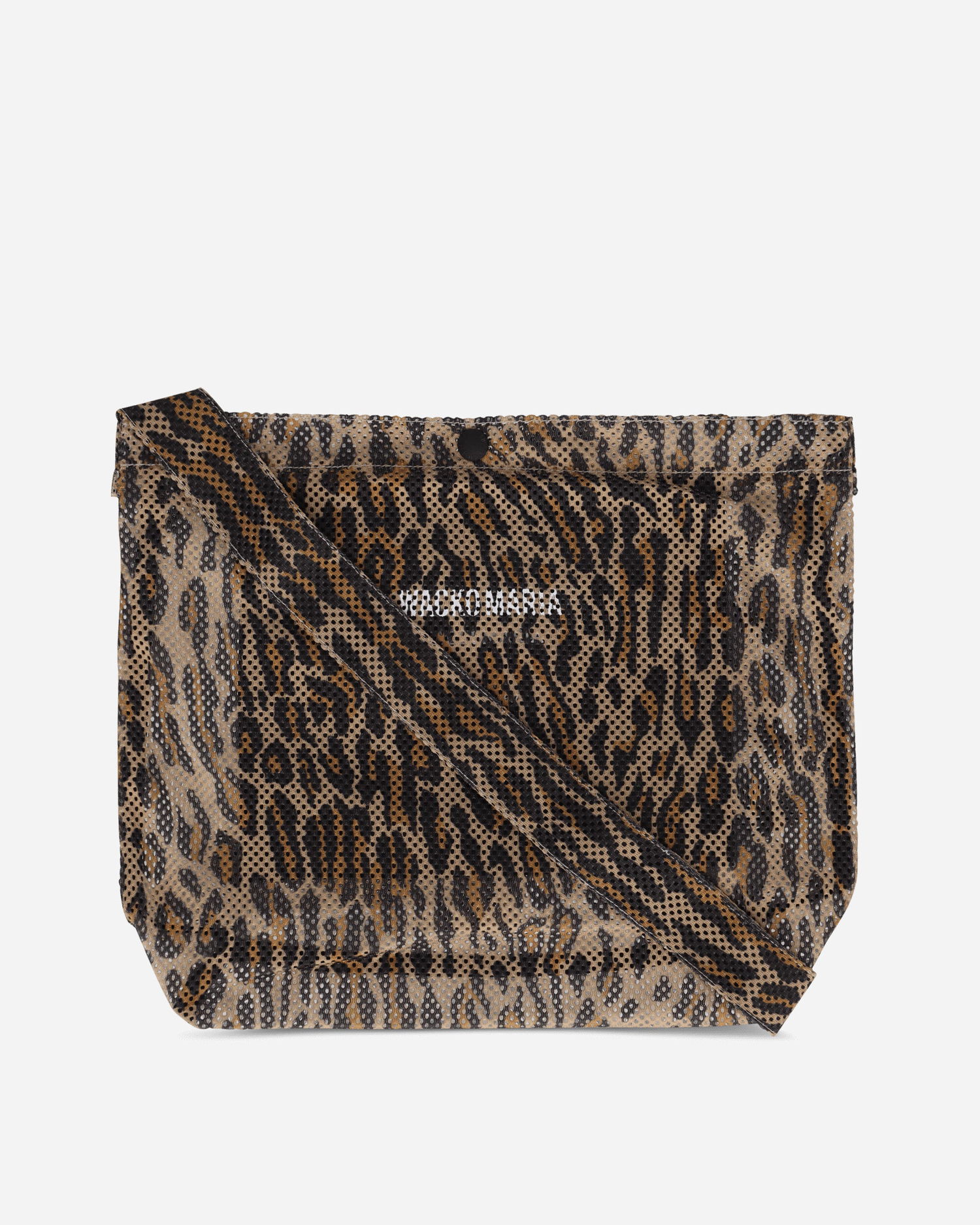 Чанта през рамо WACKO MARIA Speak Easy Leopard Print Mesh Shoulder Bag Кафяво | 25SS-WMA-BG04 BEIGE, 1