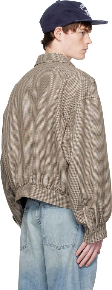Яке бомбър We11done We11done Checkered Bomber Jacket Кафяво | WD-JK2-25-013-M-BG, 2