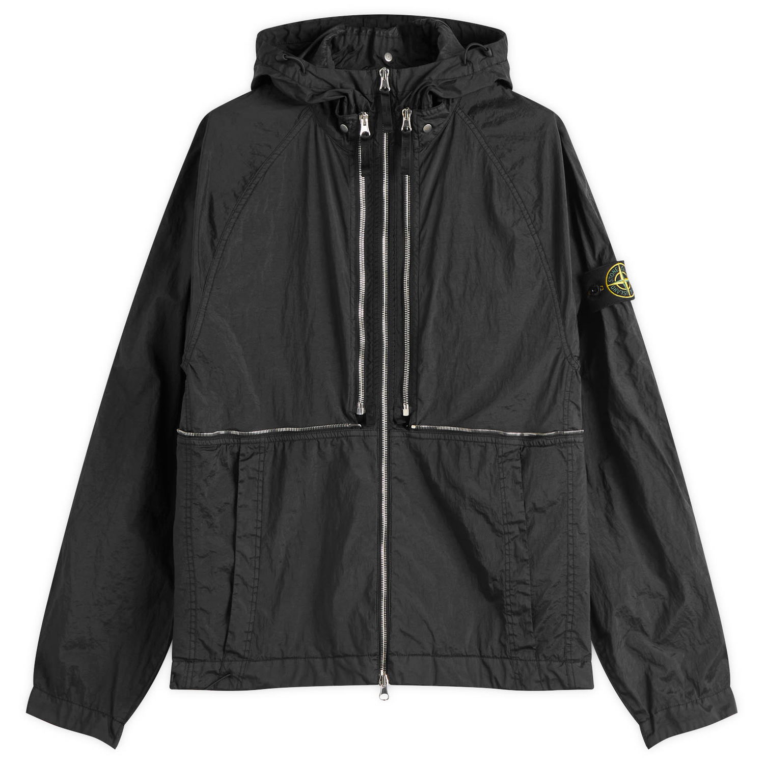 Ветровка Stone Island Nylon Metal Watro-TC ECONYL 2-in-1 Jacket, Size Large Черно | K1S154100020-V0029, 0
