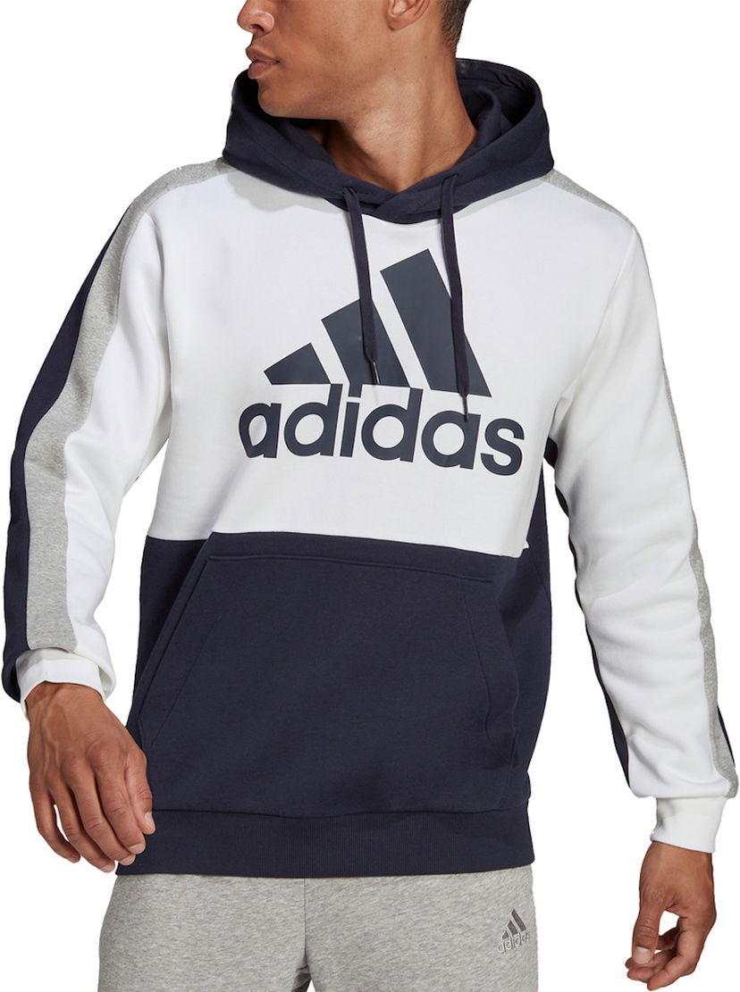 Суитчър adidas Originals Essentials Colorblock Hoodie Бяло | he4327