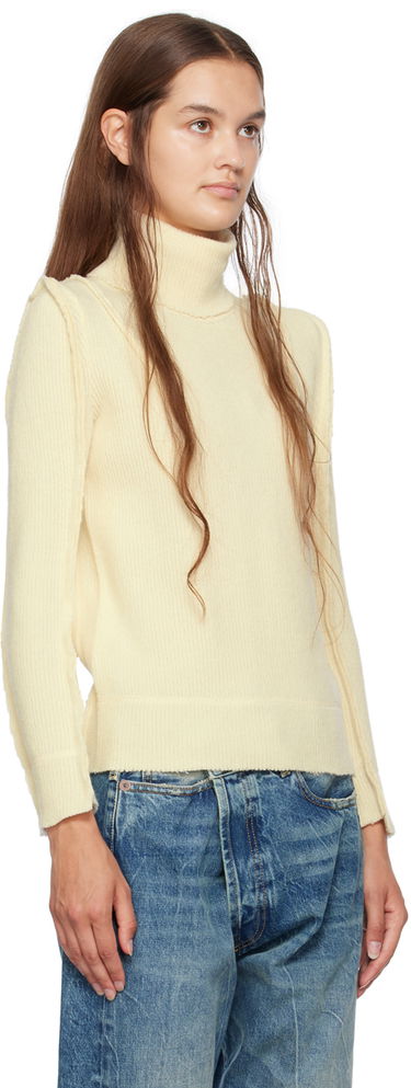 Пуловер R13 R13 Flat Sleeve Turtleneck Бежово | R13WY166-Y032A, 4