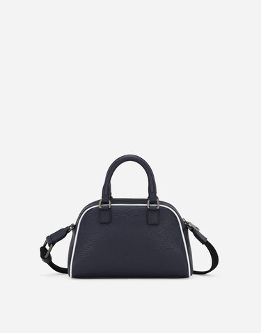 Дамска чанта Dolce & Gabbana Dolce & Gabbana Tumbled Calfskin Bowling Bag with DG Logo Тъмно синьо | EB0250AI21880650, 2