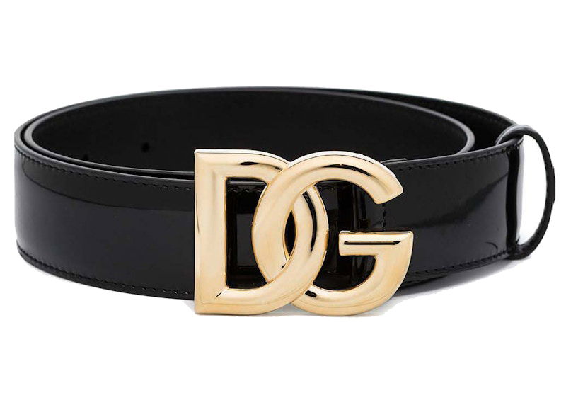 Колани Dolce & Gabbana DG Logo Patent Leather Belt Черно | BE1466AQ272, 0