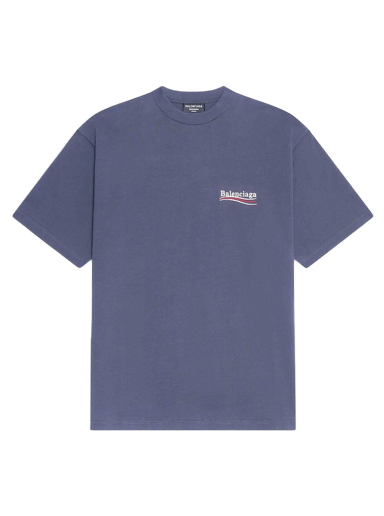 Тениска Balenciaga Political Campaign Small Fit T-shirt Сиво | 620967TKVJ11366