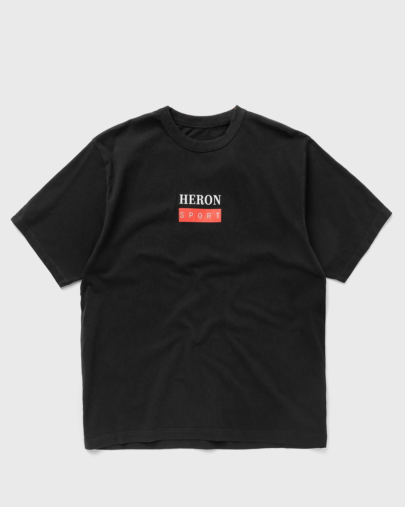 Тениска HERON PRESTON Sport Print Black T-Shirt Черно | HMAA032S23JER0101025