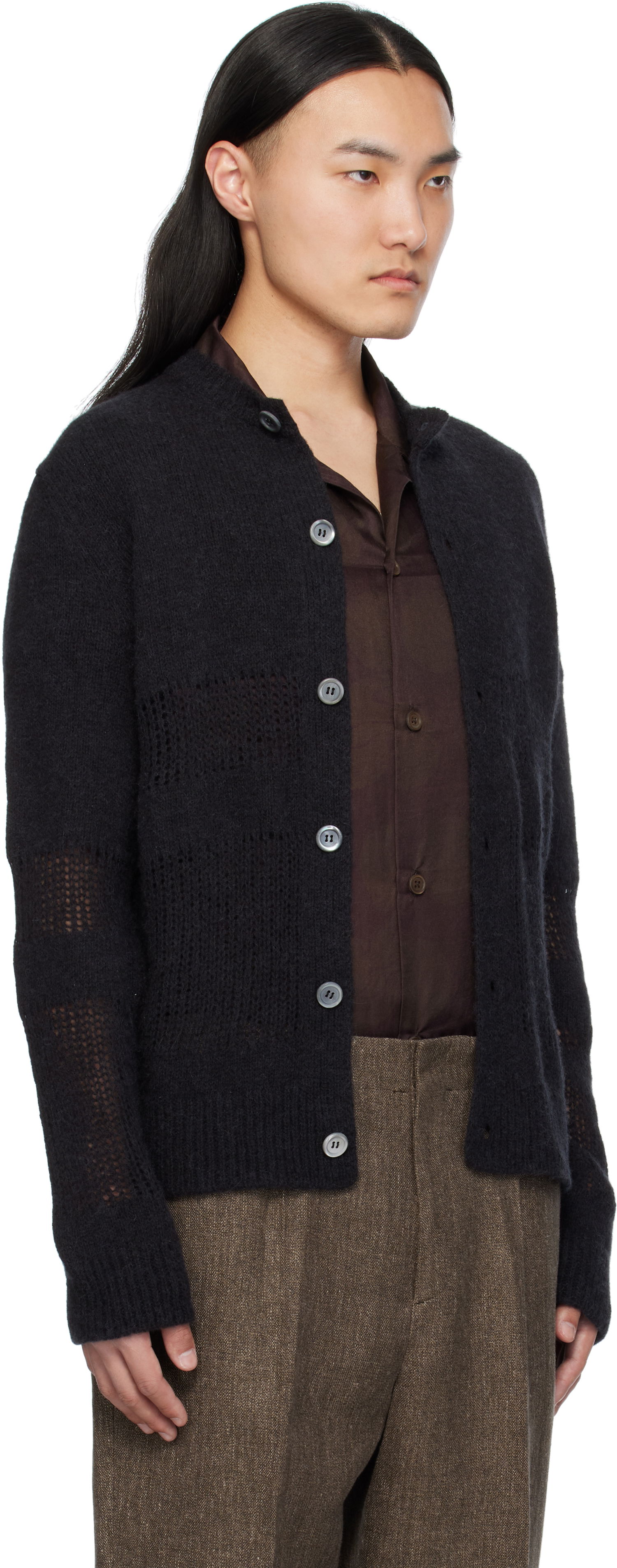 Пуловер OUR LEGACY OUR LEGACY Opa Knit Cardigan Черно | M2253OL, 1