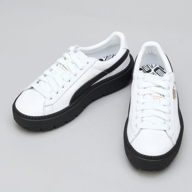 Кецове и обувки Puma Platform Trace L Wn's white - black Бяло | 366109 02, 2