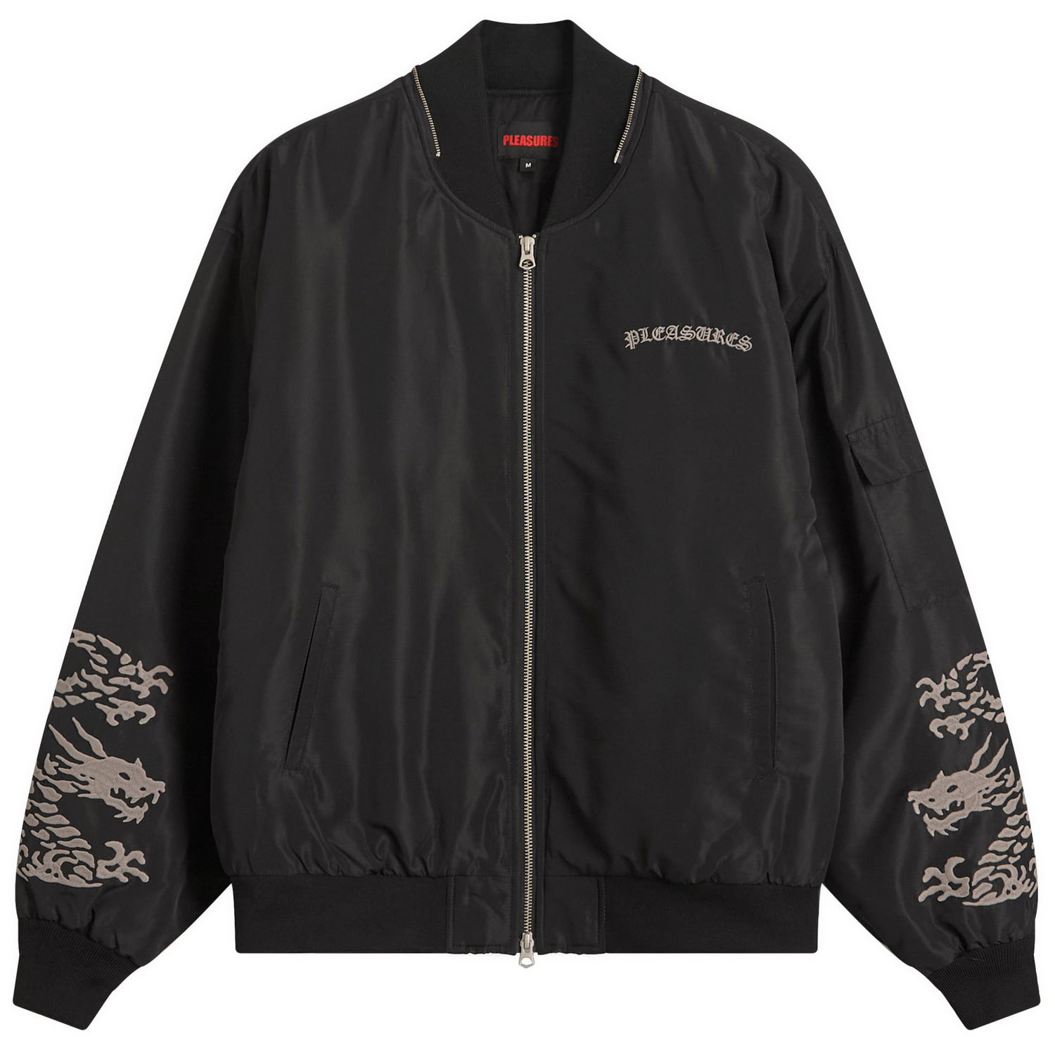 Яке бомбър Pleasures Pleasures Dragon Bomber Jacket Черно | P25SP003-BLK, 1