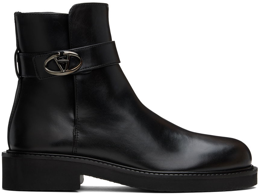 Кецове и обувки Valentino Valentino Garavani VLogo Locker Boots Черно | 5W0S0JS8LXX, 0