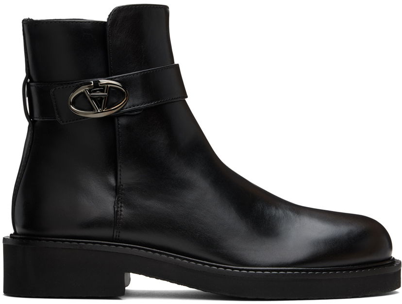 Кецове и обувки Valentino Valentino Garavani VLogo Locker Boots Черно | 5W0S0JS8LXX