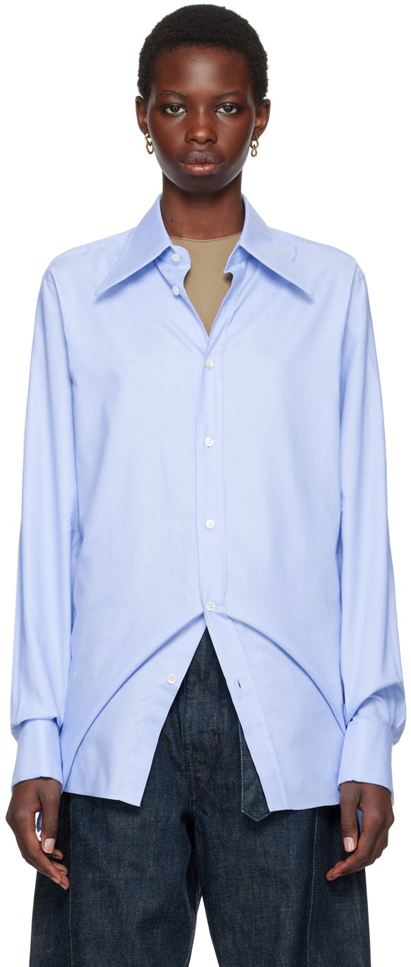 Риза Maison Margiela Blue Oxford Shirt Тюркоазено | S50DT0038 S52925, 0