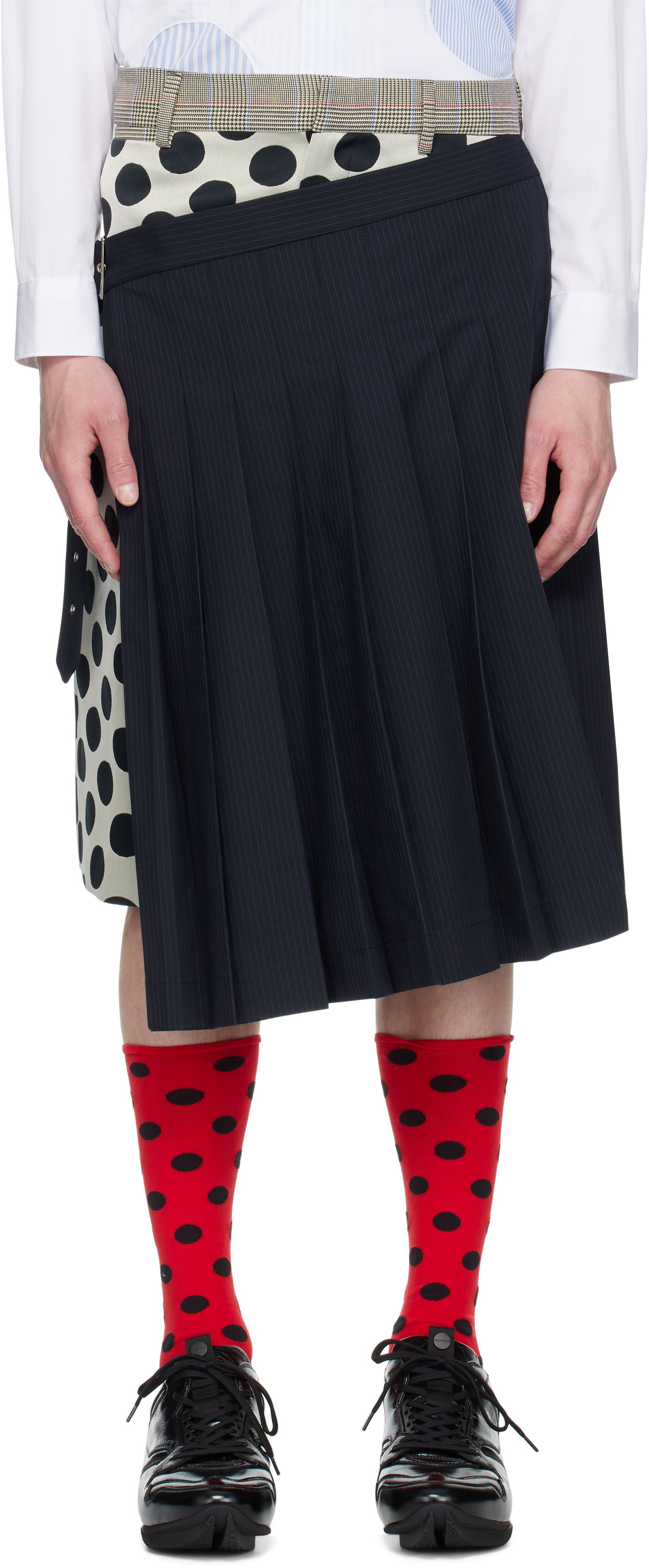Пола Charles Jeffrey Loverboy Charles Jeffrey LOVERBOY Waisted Pleated Skort Тъмно синьо | 54040401, 0