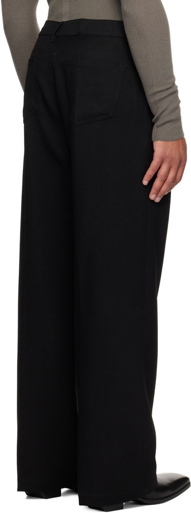 Панталони Rick Owens Concordians Geth Wide-leg Twill Trousers Черно | RU02E1333 WD, 2