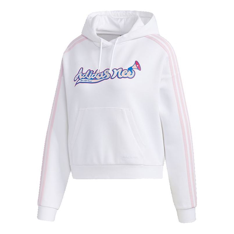 Суитчър adidas Originals Neo Loose Hoodie Бяло | GP5864