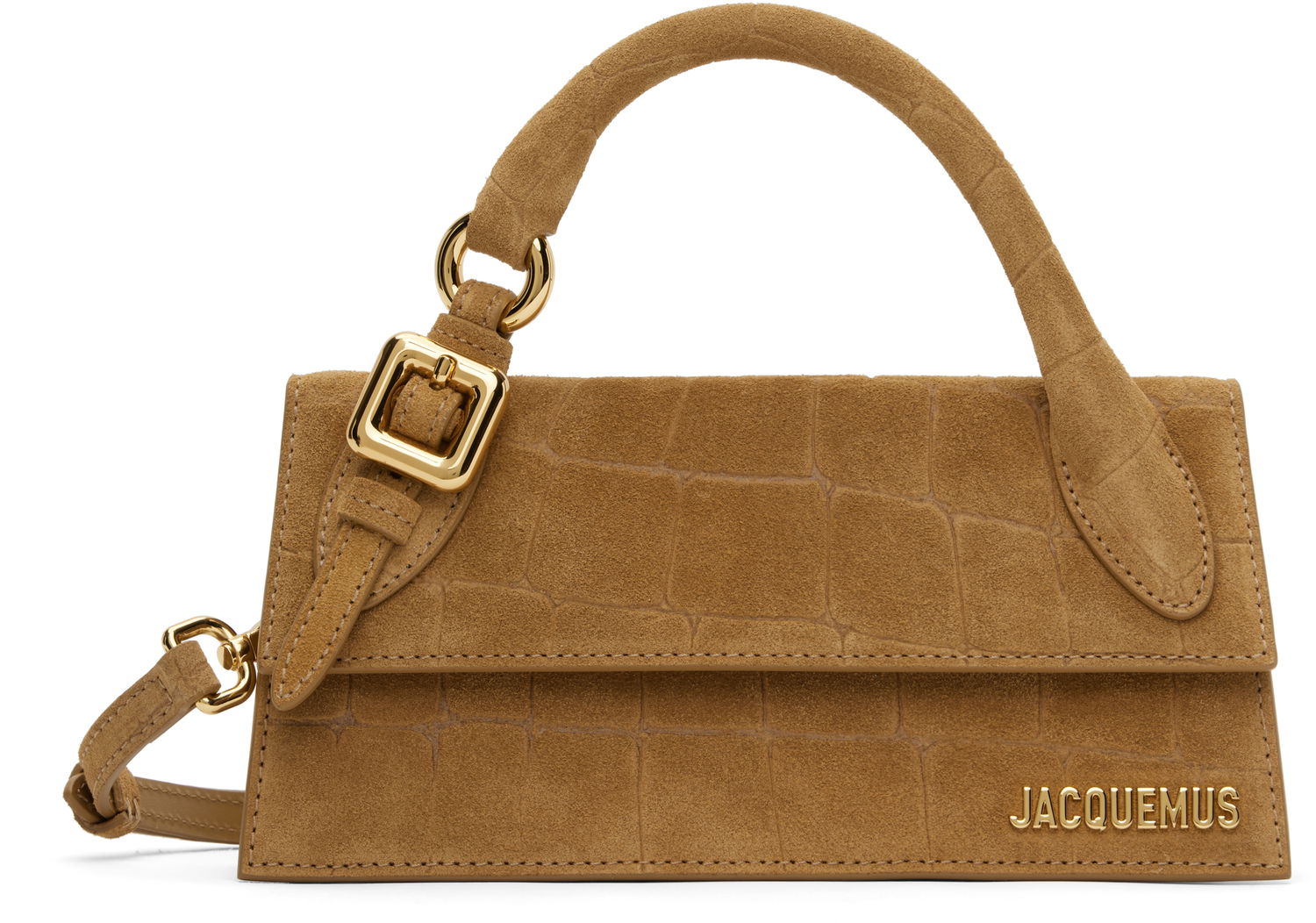 Дамска чанта Jacquemus Jacquemus La Croisière 'The long Chiquito with buckle' Suede Bag Кафяво | 25E233BA326-3243, 0
