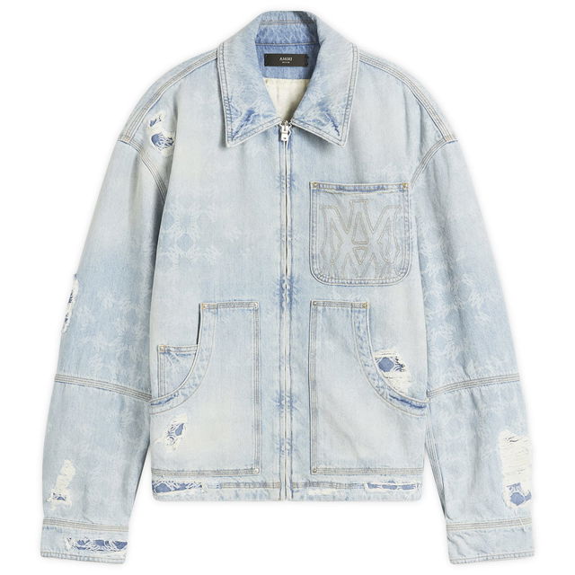 AMIRI Repair Work Denim Jacket, Size Large
