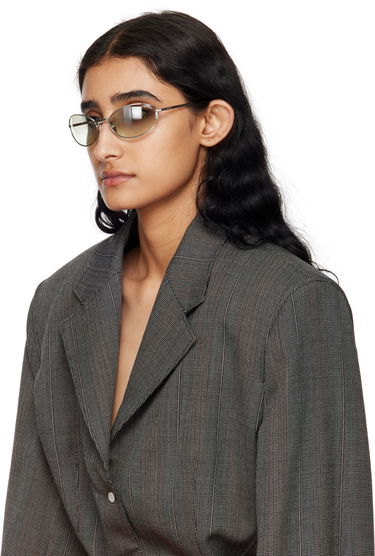 Слънчеви очила Prada Logo Round Sunglasses Металик | 0PR A59S 8056262147801, 3