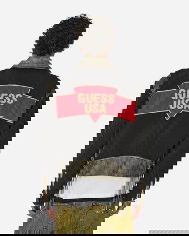 Яке GUESS Nylon Moto Jacket Jet Black Черно | M4GN15WFA20 JBLK, 3