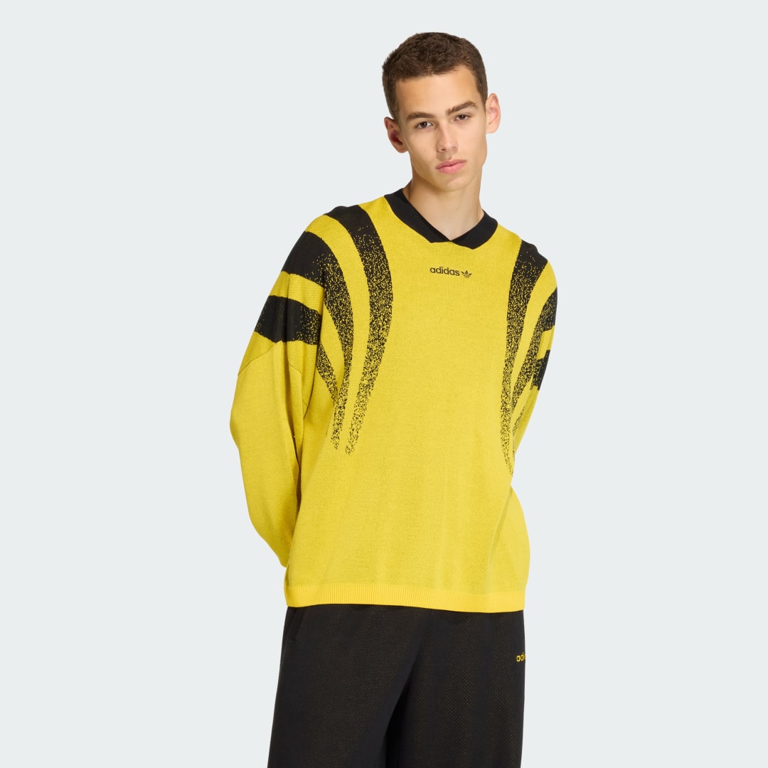 Фланелка adidas Performance SANTIAGO LOOSE FULLY FASHION KNIT JERSEY Жълто | KD2287, 0