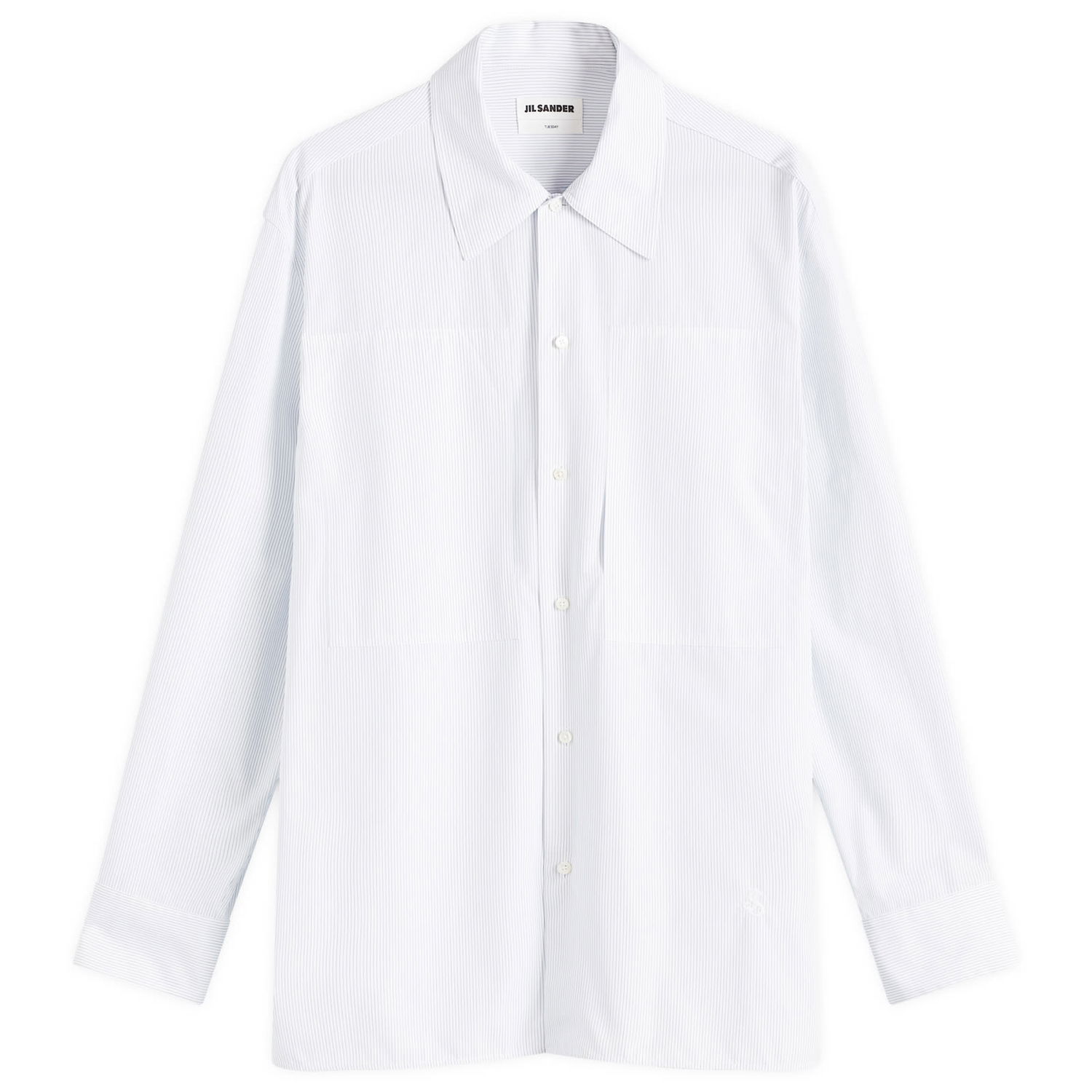 Риза Jil Sander Jil Sander Tuesday Striped Shirt Бяло | J24DL0104-J45175-154, 0