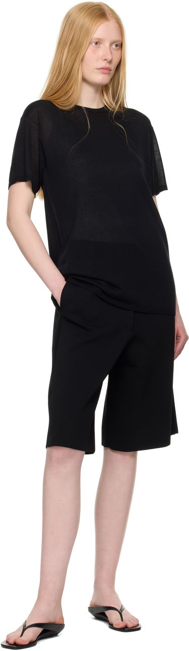 Къси панталони TOTEME TOTEME Knit Shorts Черно | 253-WRB0305-YA0187, 3