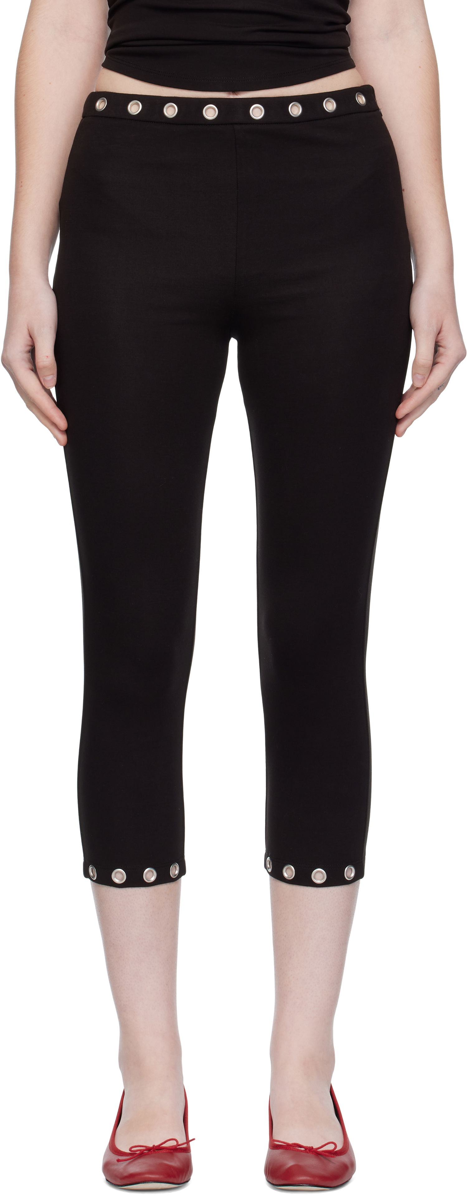 Клинове Miaou Miaou Carla Capri Leggings Черно | 1065HJBBLK, 0