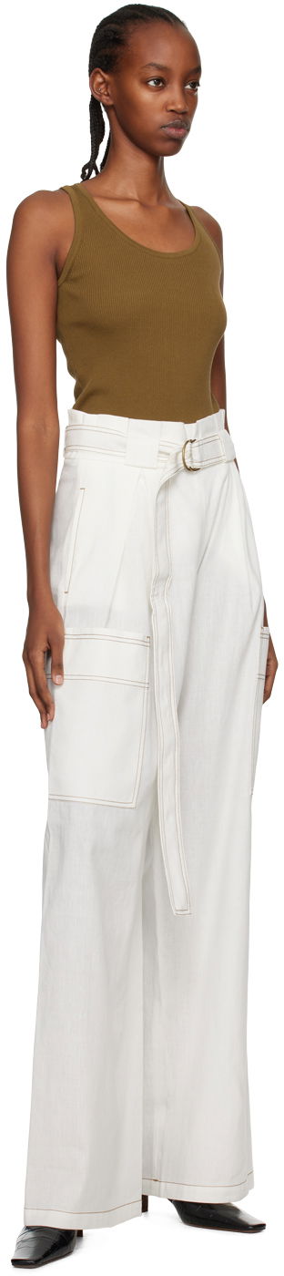 Потник Max Mara Show Ribbed Tank Top Зелено | 2313610232600 MM12117, 4