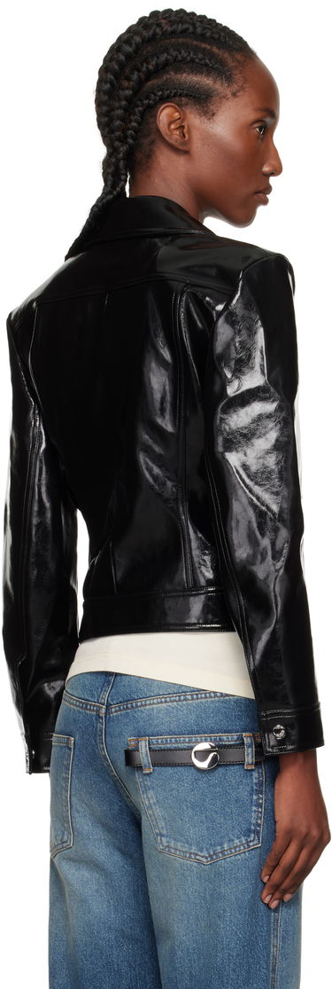 Яке Coperni Coperni Cactus Faux-Leather Jacket Черно | COPBL34F6054, 2