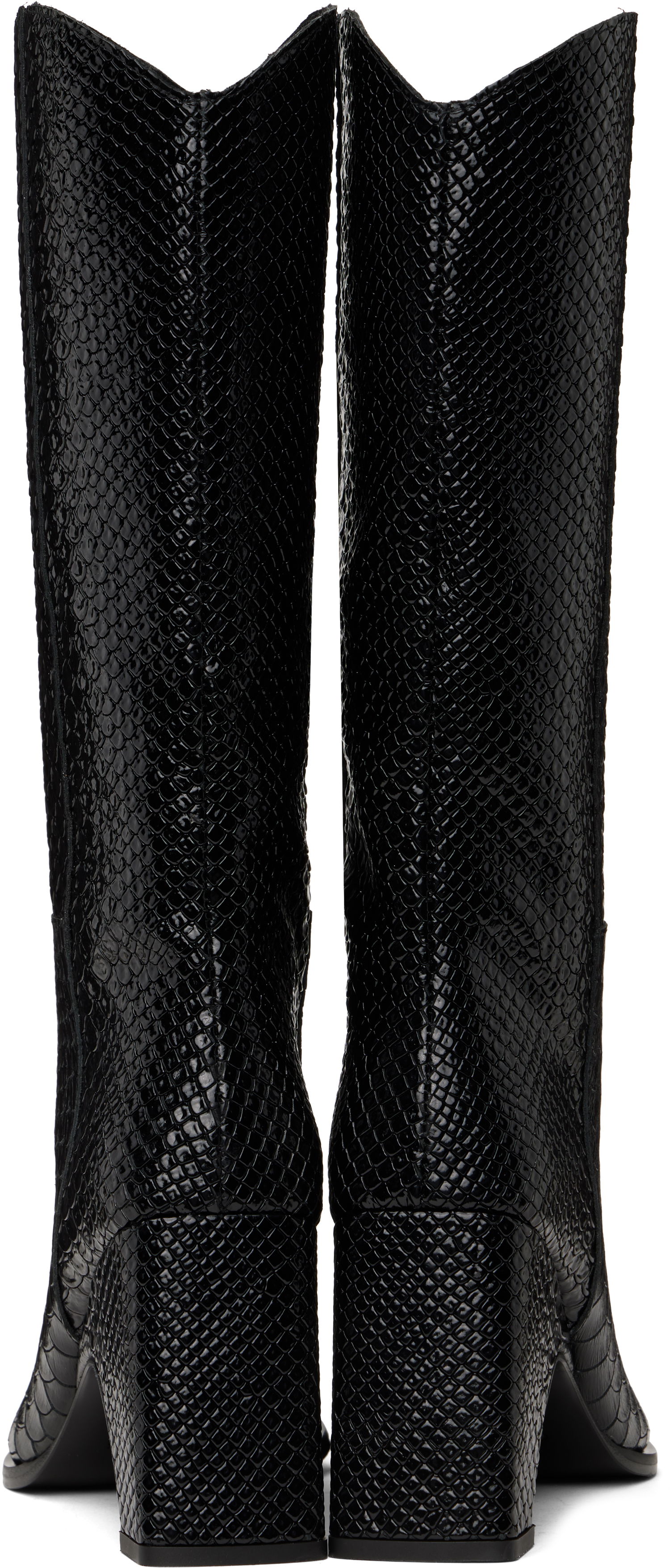 Облекло Coperni Coperni Python Embossed Bridge Cowboy Boots Черно | COPSH16F6047, 1