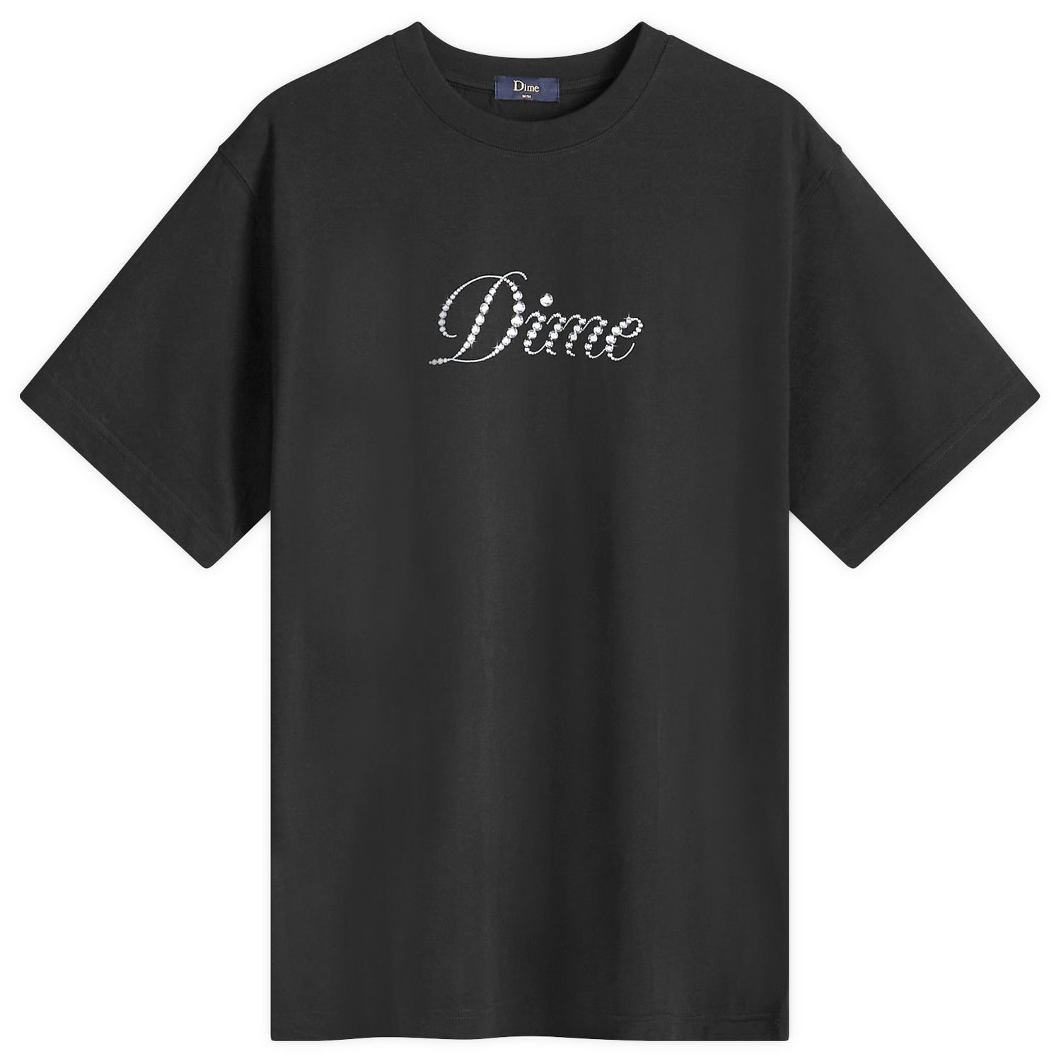 Тениска Dime Icy Cursive T-Shirt Черно | DIMESU2434BLK, 0