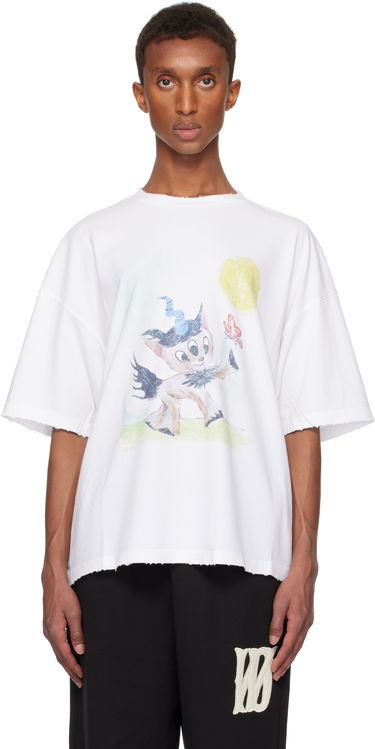 Тениска We11done Monster Pony Graphic T-Shirt Бяло | WD-TT3-24-781-U-WH, 0