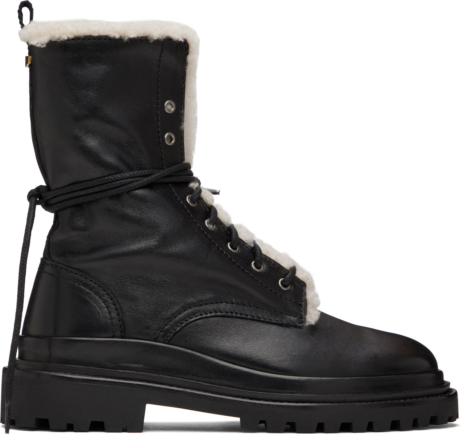 Облекло ISABEL MARANT Isabel Marant Ghiso Shearling-Lined Leather Boots Черно | 24HBO0090FB-B4A07S, 0