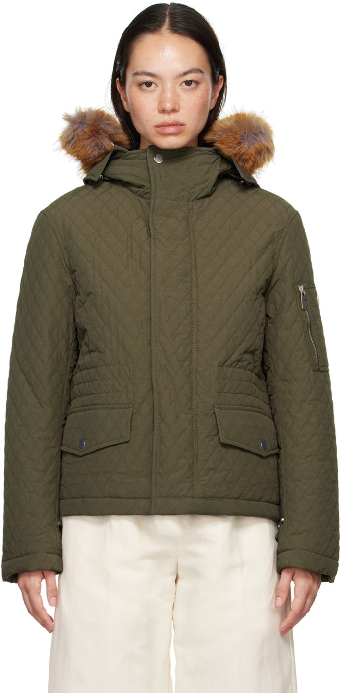 Яке Burberry Quilted Jacket Зелено | 8091555