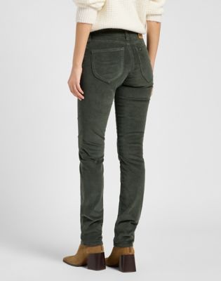 Панталони Lee Lee Marion Straight Corduroy Pants 36x33 Зелено | 112370916, 1