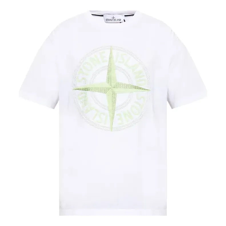 Тениска Stone Island Logo Print T-Shirt Бяло | 781521580-V0001