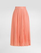 Dolce & Gabbana Long Pleated Chiffon Skirt