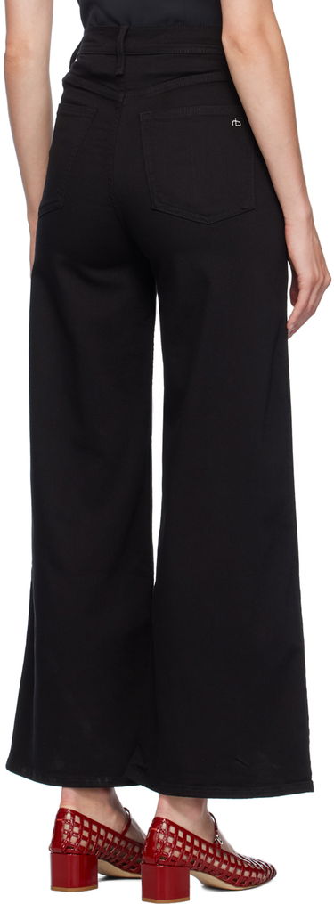 Дънки rag & bone Sofie Ankle Ultra Wide-Leg Jeans Черно | WDD24F3000N5BL, 2