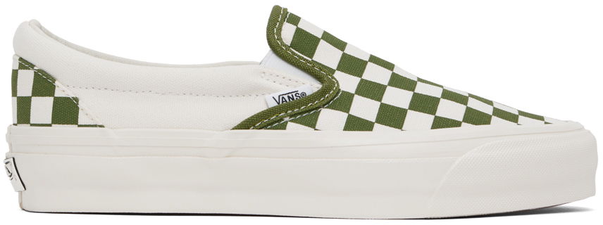 Кецове и обувки Vans Vans Classic Slip-On Checkerboard Зелено | VN000CSECIB, 0