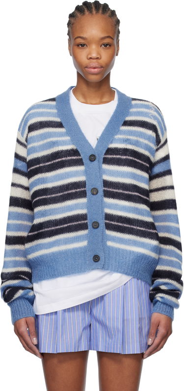Пуловер Marni Marni Striped Mohair Cardigan Синьо | CDMD0388Q0 UFU178, 0