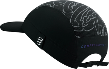 Шапка с козирка Compressport 5 Panel Light Cap Aurora Черно | xhwu11039047, 1