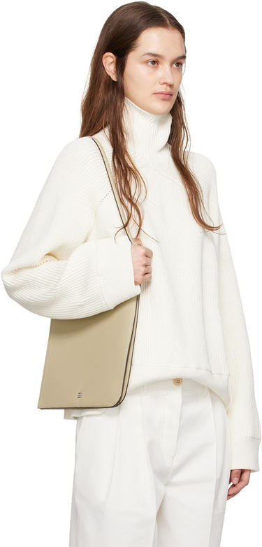 Пуловер TOTEME TOTEME Raglan Turtleneck Sweater Бяло | 242-WRT2186-YA0075, 1