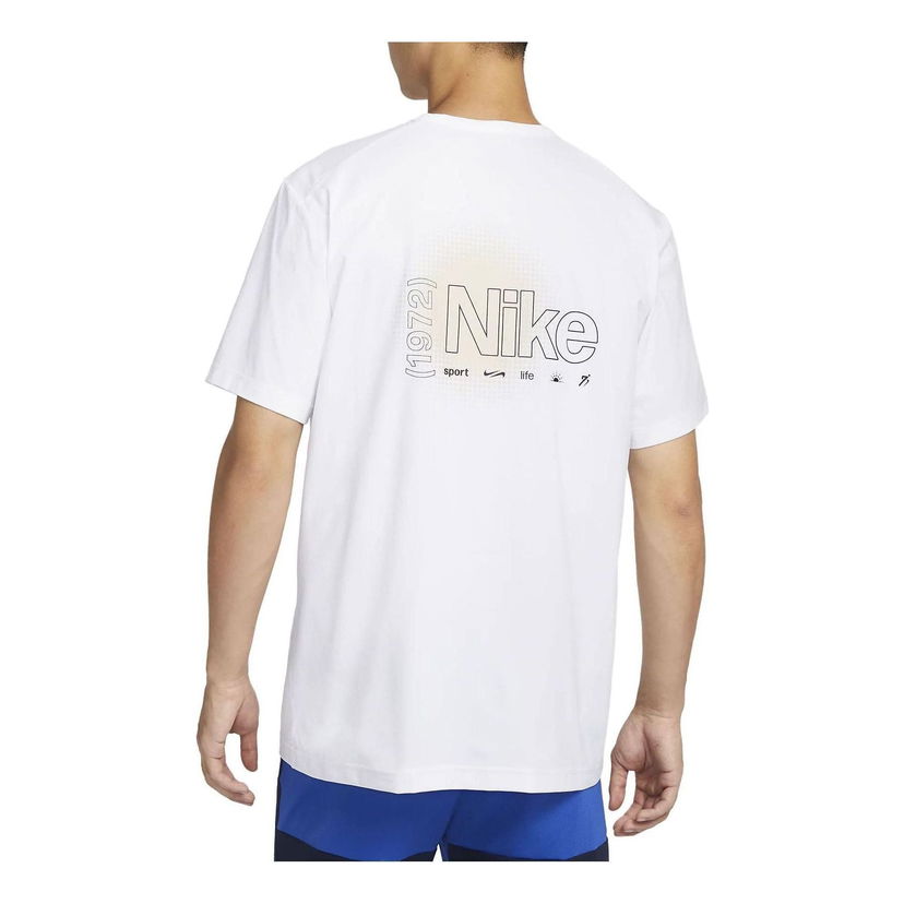 Тениска Nike Dri-FIT UV Hyverse Graphic Print Training T-Shirt Бяло | FN7290-100